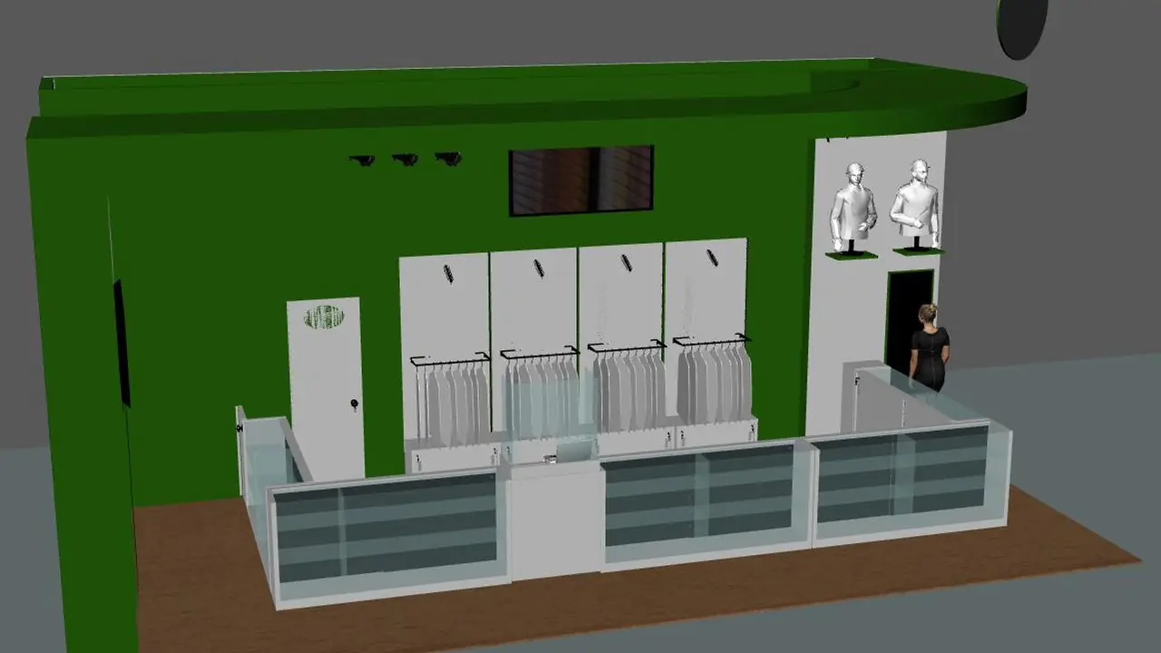 Render 3D del stand de Asocebú