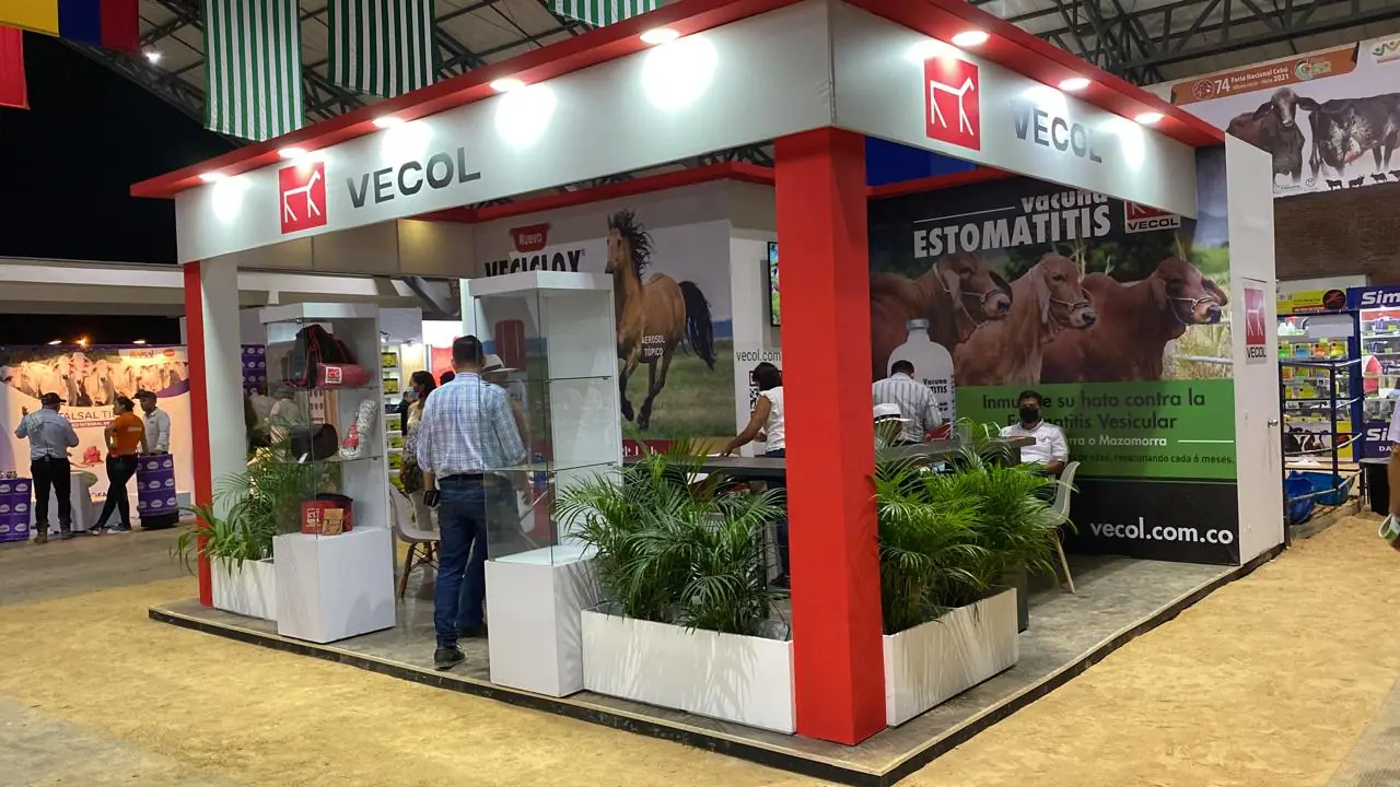 Stand de Vecol montado en la feria